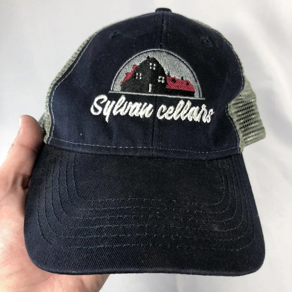 Sylvan Cellars Hat Cap Mesh Back Adjustable One Size Fits Most OSFM Logo